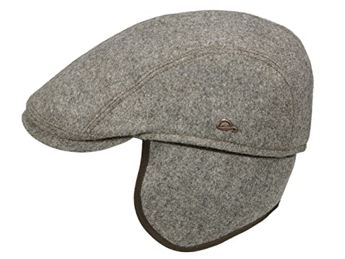 Göttmann Jackson-K Flatcap aus Wolle mit Ohrenklappen - Taupe (20) - 60 cm