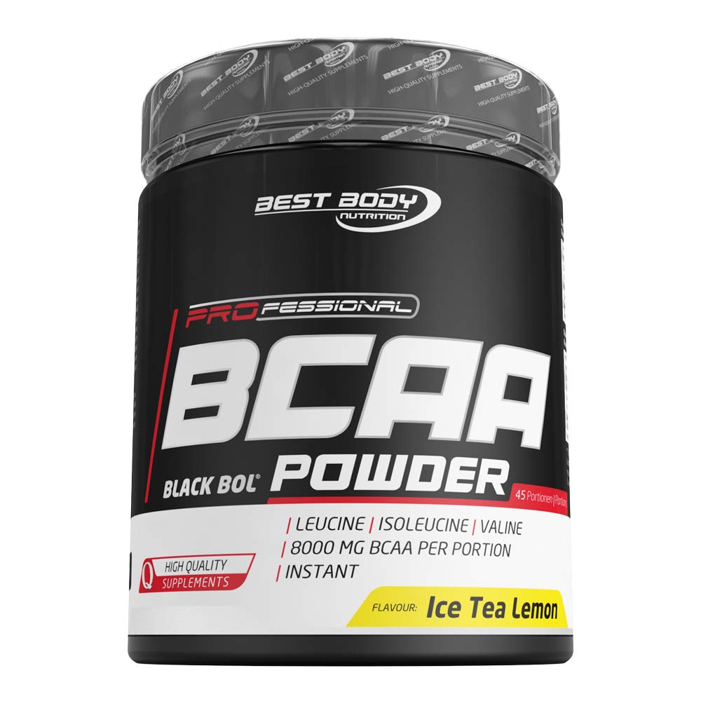 Best Body Nutrition Professional BCAA Powder Lemon Ice Tea, 8000 mg BCAA pro Portion, 450 g