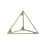 ACUIPP 2X Regalstützen-Floating-Dreieck-Halterung-Wand-Metallregal-Schmiedeeisenrahmen-Bücherregale/Gold/25Cm/10In