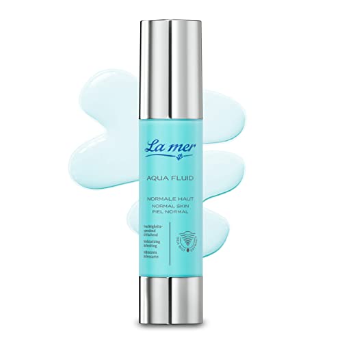 La mer Aqua Fluid für normale Haut - Feuchtigkeitsspendendes Gesichtsserum - Glättet trockenheitsbedingte Linien und Fältchen - Mit Hyaluronsäuren - 50 ml