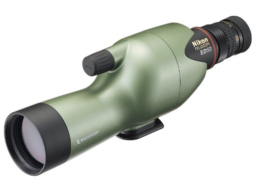 Nikon Spektiv (Fieldscope) ED 50 Beobachtungs-Fernrohr grün perlglanz (ohne Okular)