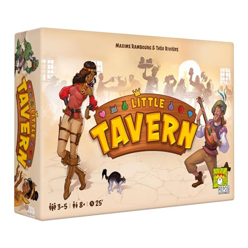 Little Tavern Partyspiel - Seat The Best Customers, Sammeln Sie die meisten Tipps und gewinnen Sie! Strategiespiel für Kinder und Erwachsene, ab 8 Jahren, 3-5 Spieler, 25 Minuten Spielzeit,