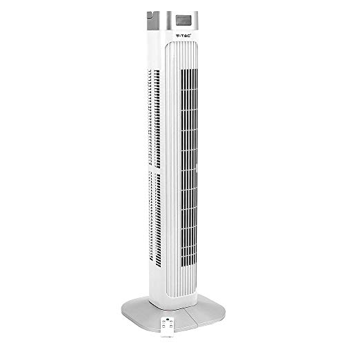 V-TAC Stand Tower Turm Säulen Ventilator Fernbedienung Klima Lüfter Gebläse oszilierend 7900
