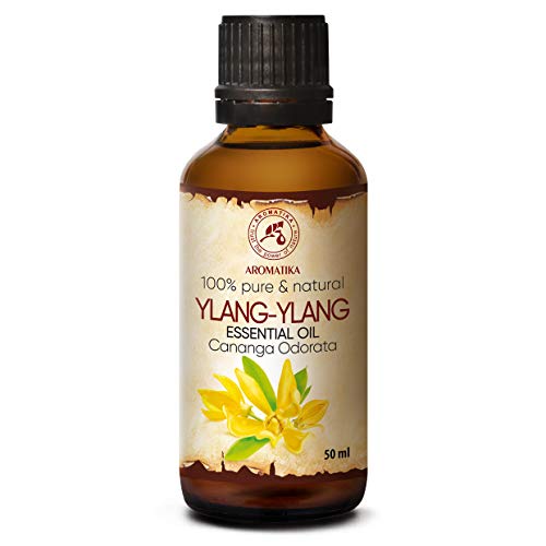 Ylang Ylang Ätherisches Öl 50ml - Cananga Odorata - Haut & Haare - 100% Reines Ylang Ylang Öl - Ätherische Öle für Schönheit - Aromatherapie - Duftlampe - Diffuser
