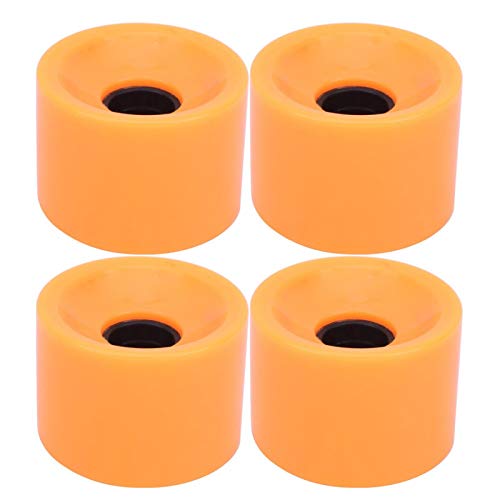 Tomantery Anti-Rutsch-Flash-Rad 4PCS/Set Skateboard Lenkung Cruiser Snakeboard Roller Quad Skates Leistungsstark zu lagern und zu stützen(orange)