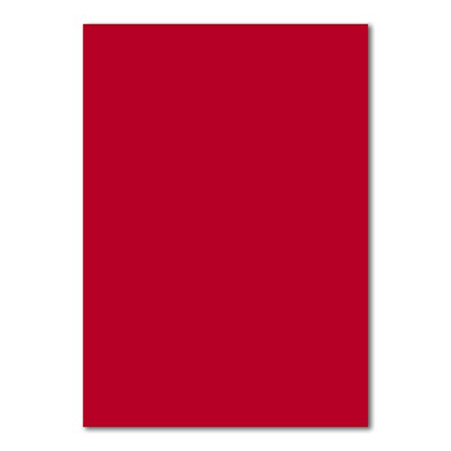 150 DIN A4 Papier-bögen Planobogen - Rosenrot (Rot) - 240 g/m² - 21 x 29,7 cm - Bastelbogen Ton-Papier Fotokarton Bastel-Papier Ton-Karton - FarbenFroh