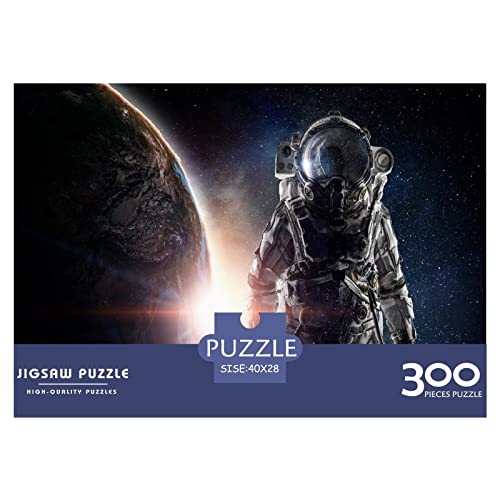 Puzzles Für Erwachsene Astronaut Puzzle 300 Teile,Galaxy Outer Space Puzzles,Premium Holzpuzzle Puzzle,Geburtstagsgeschenk,Schwierige Und Herausforderung Geschenke Spielzeug 300pcs (40x28cm)
