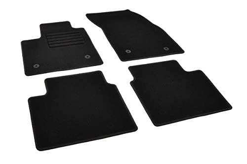 Fußmatten kompatibel mit Ford Focus Hybrid 2020- Veloursfußmatten Antirutschmatte Auto 100% passgenaue Schutzmatte Antirutsch