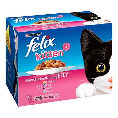 Felix Kitten Mixed Selection in Jelly 1 x 12 x 100 g Beutel