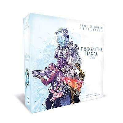 Asmodee – Time Stories, Blauer Zyklus Revolution: Das Hadal-Projekt, narratives Brettspiel, 1–4 Spieler, ab 12 Jahren, italienische Ausgabe
