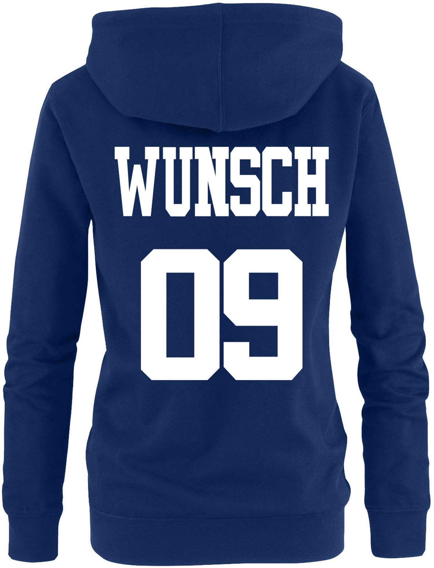 Luckja Pärchen Partnerlook Hoodie für Damen Herren Kinder Hoodie | Individualisierbar mit Namen und Nummer