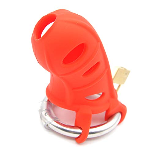 Adjustable Size Soft Silicone Male Chastity Device,Penis Ring,Virginity Lock,Chastity Lock/Belt