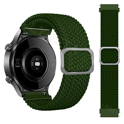 TRDYBSK Geflochtene Correa-Armbandbänder für COROS APEX Pro/APEX 46 42 mm Smartwatch-Armband PACE 2 PACE2 Armband Correa (Farbe: Grün, Größe: Für COROS PACE 2)