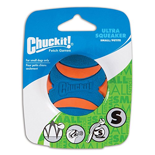 Chuckit! Ultra Squeaker Ball Natural Rubber Dog Toy Small (2-inch) Pack of 8