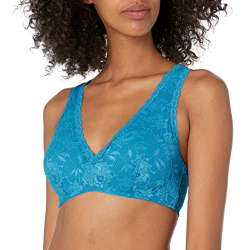 Cosabella Damen Say Never Padded Racie Racerback Bralette Plunge-BH, Udaipur Blue, X-Large