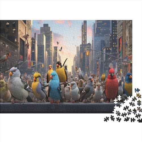 Vögel 500 Teilefür Erwachsene TeensImpossible Puzzle Vögel Herausforderndes Spaß Familien Puzzles Einzigartiges Geschenk Moderne Wohnkultur 500pcs (52x38cm)