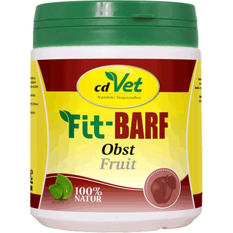 cdVet Naturprodukte Fit-BARF Obst 2,5 kg - Hund&Katze - getreidefrei - ausgeglichene Ernährung bei Rohfütterung - Vitamine - reich an Folsäure - Ballaststoffe - Alternative zum Gemüse - BARFEN -