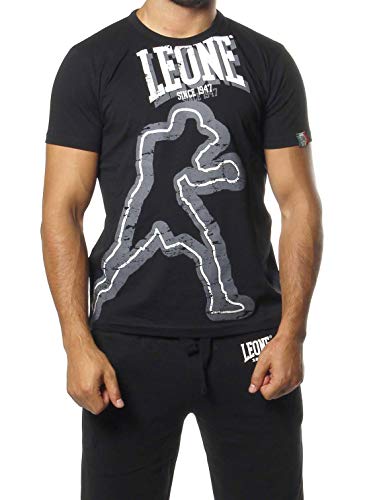 Leone 1947 Sport Fight Sportbekleidung lsm778, Shirt Herren, L schwarz