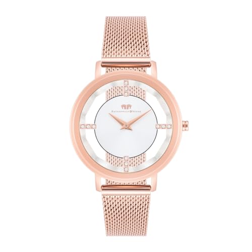 Rhodenwald & Söhne Damen Uhr analog Japan Quarzwerk mit Edelstahl roségold Armband 10010420