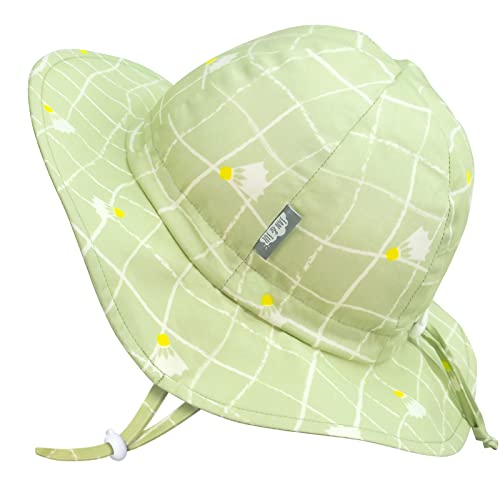 Jan & Jul Infant Summer Cotton Sun-Hat, UPF 50+, Foldable (S: 0-6 Months, Birdie)