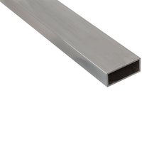 Alberts 470166 BA Rechteck Profile aus Aluminium, natur, Silber