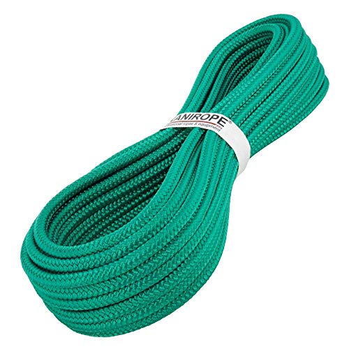 Kanirope® PP Seil Polypropylenseil MULTIBRAID 12mm 20m Farbe Grün (0117) 16x geflochten