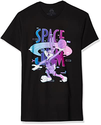 space jam Herren 2: A New Legacy Bugs Bunny Jam Short Sleeve T-Shirt, schwarz, Klein