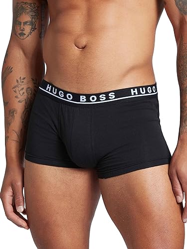 BOSS Hugo Boss Herren Boxershorts 3er Pack - Schwarz (Black 001) , Large