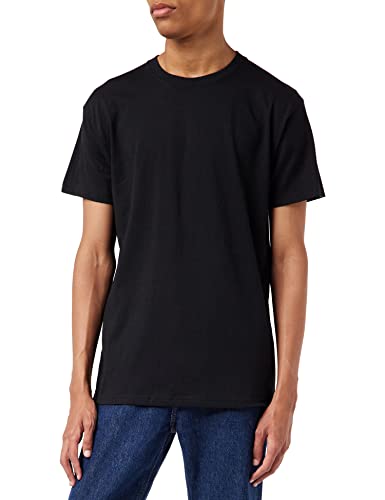 Fruit of the Loom Herren Super Premium Short Sleeve T-Shirt, Schwarz (Black 36), S (5er Pack)