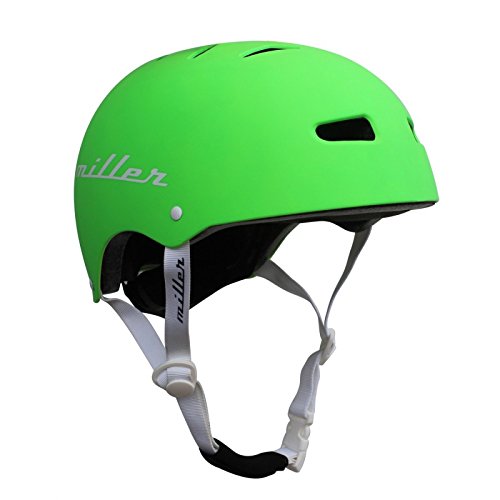 Miller Skateboards Unisex – Erwachsene Miller Pro Helmet II CE Black M/L Helm, Grün, Einheitsgröße