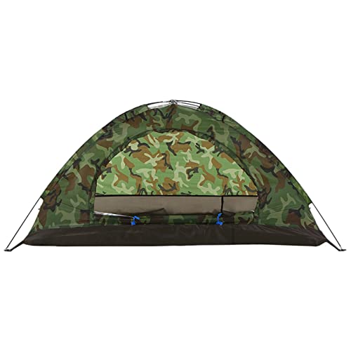 Zelte für Camping, Campingzelt, 2 Personen, wasserdichtes Campingzelt, Polyestergewebe, einlagiges Zelt für Outdoor-Reisen, Wandern