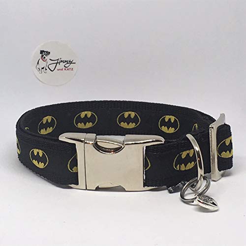 Jimmy und Katz Hundehalsband Batman 35cm-58cm x 2,5cm