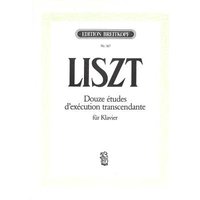 Douze études d'exécution transcendante für Klavier - Zwölf Etüden in aufsteigender Schwierigkeit (EBL 367)