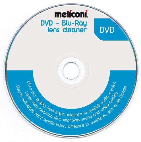 MELICONI DVD Blu-ray Linsenreiniger Disc + 5.1 Audio System Check für DVD-Player Spiel Konsolen PC DVD