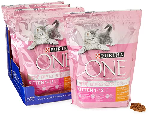 Purina One Kitten Chicken and Rice 800 g, Pack of 4