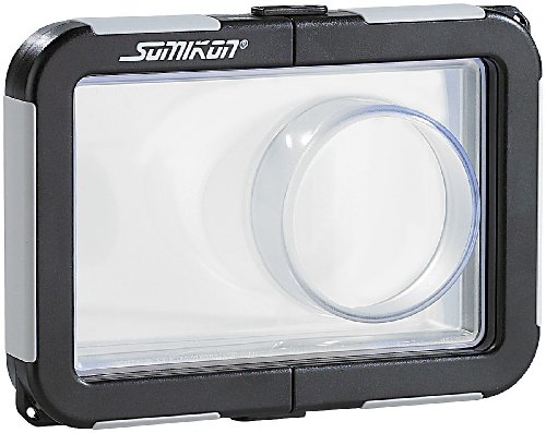 Somikon Unterwasser Kameratasche: Kamera-Tauchgehäuse mit Objektivführung (max. 95 x 62 x 20 mm) (Unterwasser Kamera-Schutzbeutel, wasserdichte Tasche für Kamera, Unterwassergehäuse)
