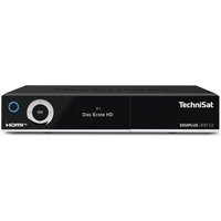 TechniSat DIGIPLUS UHD S2-4K Sat Receiver mit alphanumerischem Display und Twin Tuner (DVB-S/DVB-S2, HEVC, H.265, App Steuerung, PVR Aufnahmefunktion, WLAN, LAN, CI+, USB, OLED) schwarz