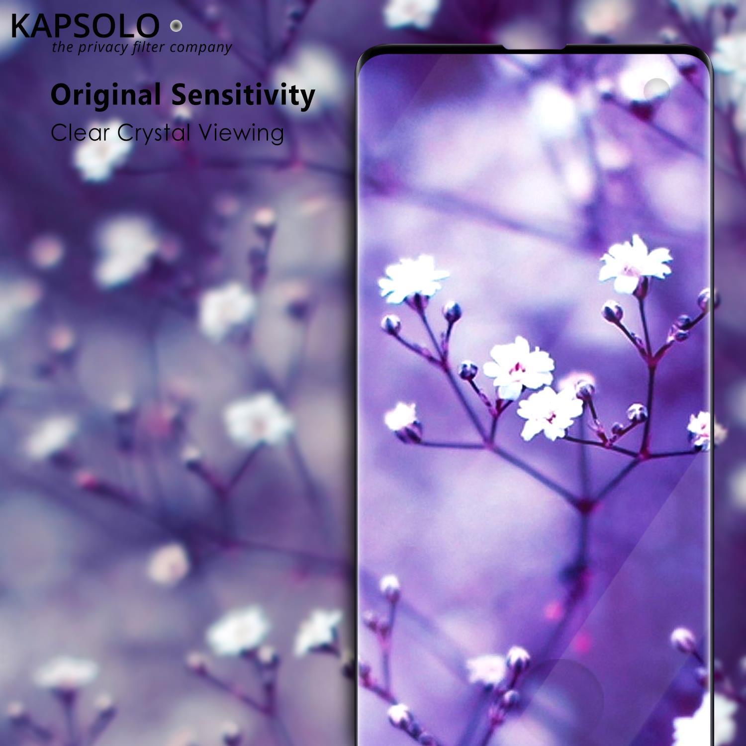 KAPSOLO Displayschutzglas - vollflächiges Displayschutz mit abgerundete Kanten - Temperglas - 3D schutzglas für Apple iPhone 8 Plus (KAP30201)