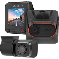 Mio MiVue C420 Dual Autokamera Dashcam Full HD 1080P @30fps, 2M Sensor, FOV 135, Rückkamera T20 im Paket, Display 2.0", .MP4 (H.264), Fotomodus, MMC bis 128GB