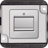 Merten MEG3156-7060. Typ: Pushbutton switch, Anzahl der Pole: 1P, Produktfarbe: Silber. AC Eingangsspannung: 250 V, Nominale Stromabgabe: 10 A (MEG3156-7060)