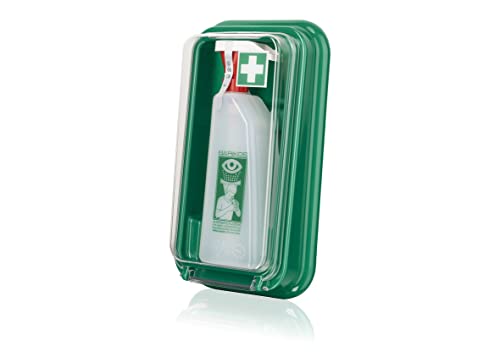 Augenspülflaschen Set Barikos: Wandbehälter inkl. 1x Augenspülflasche gefüllt - Augenspülung - Augendusche Erste-Hilfe Set