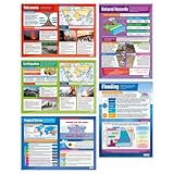 Natural Hazards Poster – Set mit 5 | Geografie-Poster | Glanzpapier mit den Maßen 850 mm x 594 mm (A1) | Geografie-Klassenzimmer-Poster | Bildungstabellen von Daydream Education