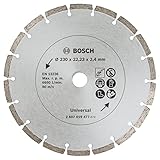 Bosch 2 Diamanttrennscheiben für Baumaterial, 230 mm, 2607019479