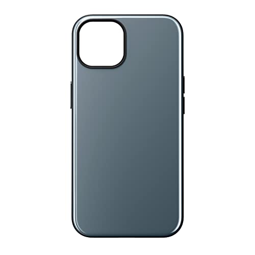 NOMAD Sport Case für iPhone 13 | Hülle mit MagSafe und TPE-Bumber | NFC integriert für Digitale Visitenkarten | aus Polycarbonat | blau