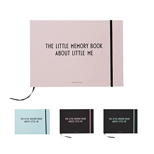 Design Letters Little Memory Book (Pink) - Behalten Sie Erinnerungen an Ihr Kind. Fügen Sie die Meilensteine der ersten 7 Jahre hinzu, einschließlich Umschläge & Lesezeichen, L: 30 x B: 21cm