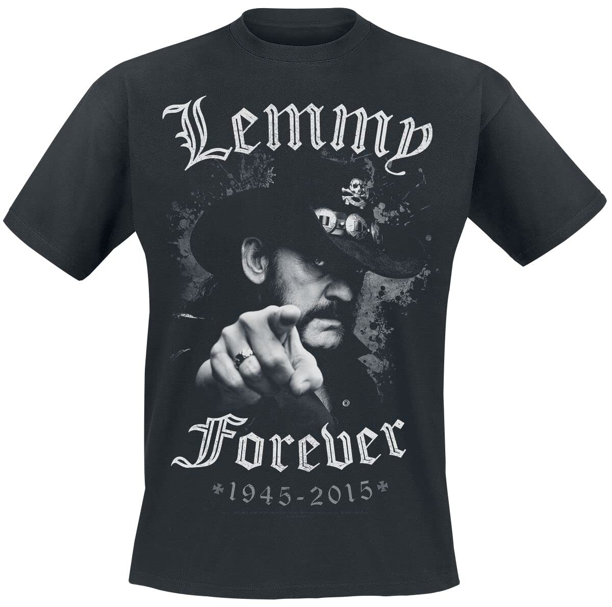 Motörhead Lemmy - Forever Männer T-Shirt schwarz L 100% Baumwolle Band-Merch, Bands
