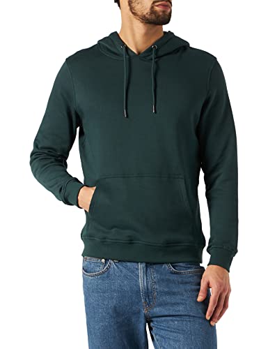 Urban Classics Herren Basic Sweat Hoody Kapuzenpullover, Grün (Bottlegreen 02245), Small (Herstellergröße: S)