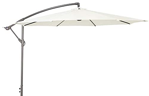 m freitragender Garten-Sonnenschirm mit Kurbel und Neigung, Terrassen-Sonnenschirm, UV-Schutz 50+, versetzter Garten-Terrassenschirm für den Außenbereich
