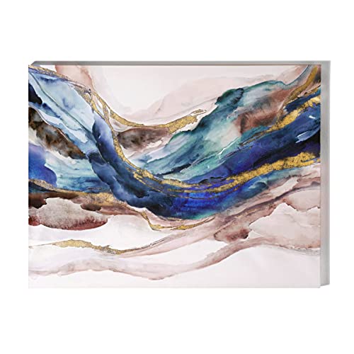 Pureday Bild Waves - Leinwandbild - Abstrakt - Handgemalt - ca. 100 x 76 cm