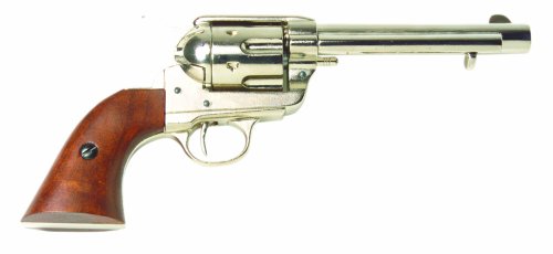 Deko Colt Revolver 1873 Kal. 45 5,5 Zoll nickel